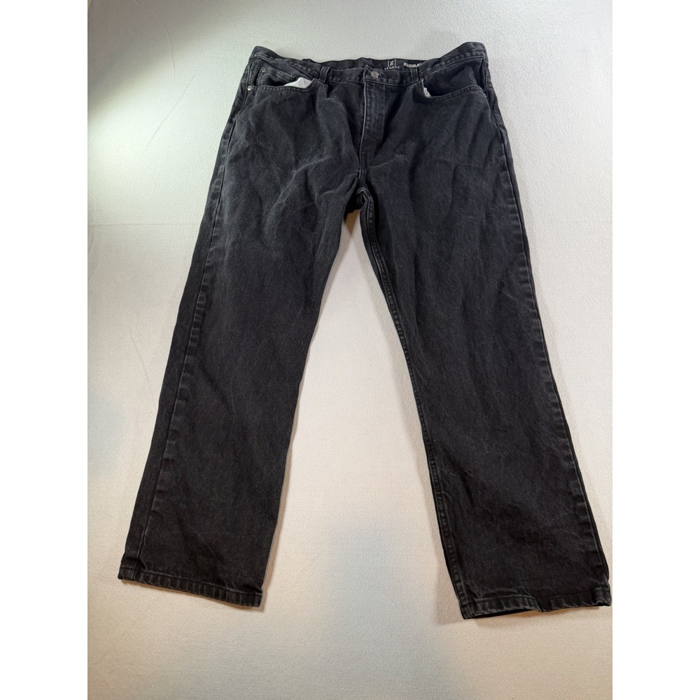 George Men's Regular Fit Black Denim Jeans Pants Size‎ 40x30